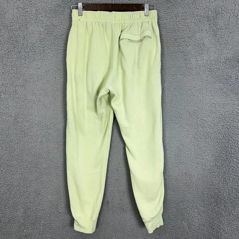 Nike Club Fleece Sweatpants Mens Small‎ Green Spellout Logo Swoosh Gorpcore
